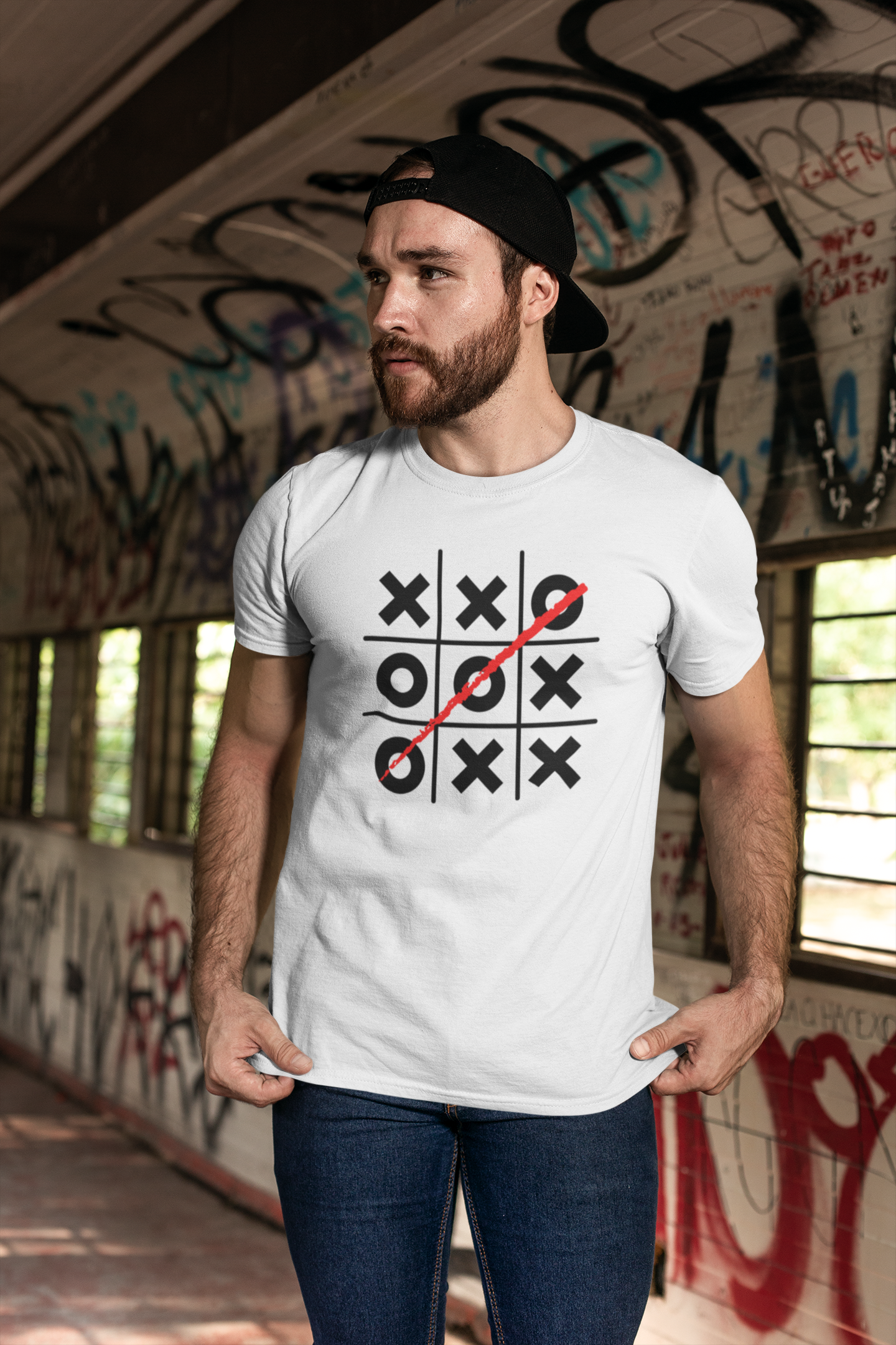Tic Tac Toe 2 Custom Graphic Tee