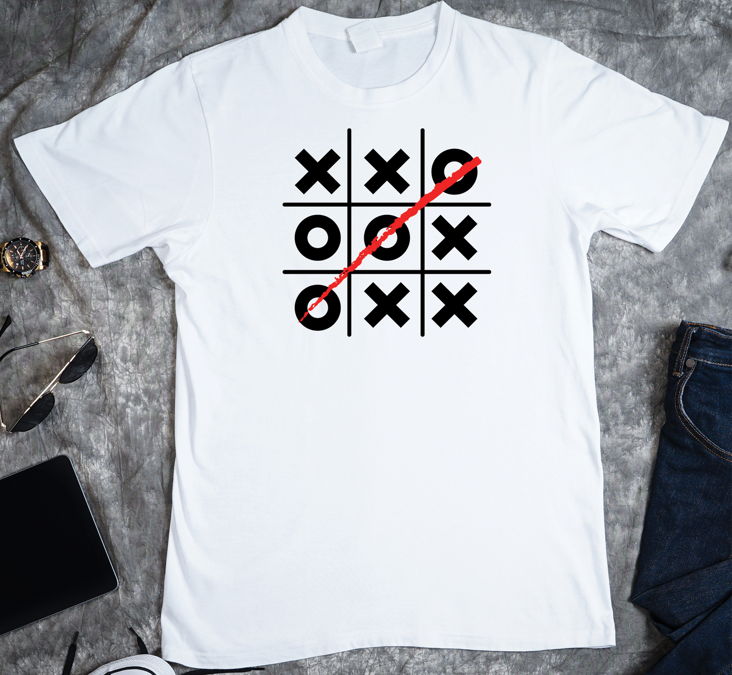 Tic Tac Toe 2 Custom Graphic Tee