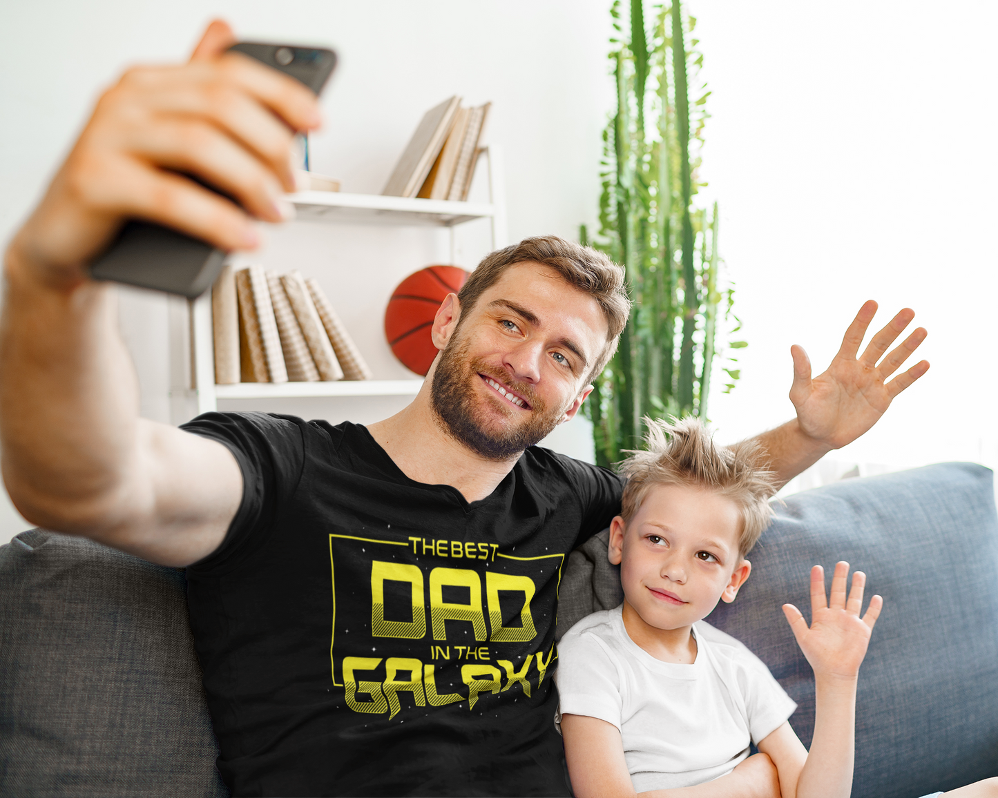 The Best Dad in the Galaxy Custom Graphic Tee