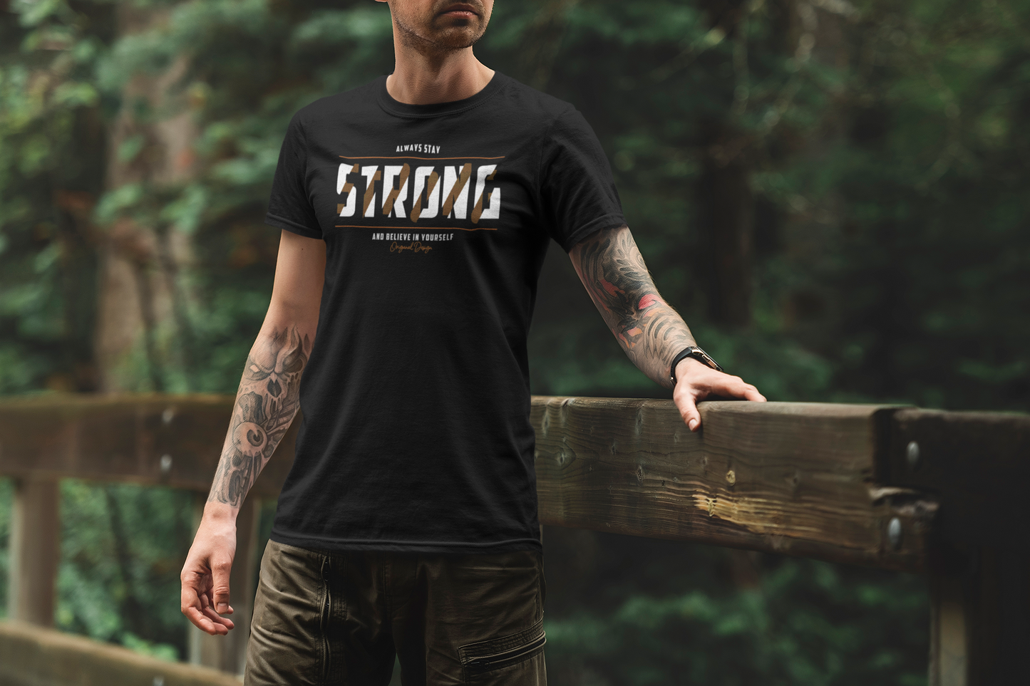 Always Stay Strong Custom Graphic Tee