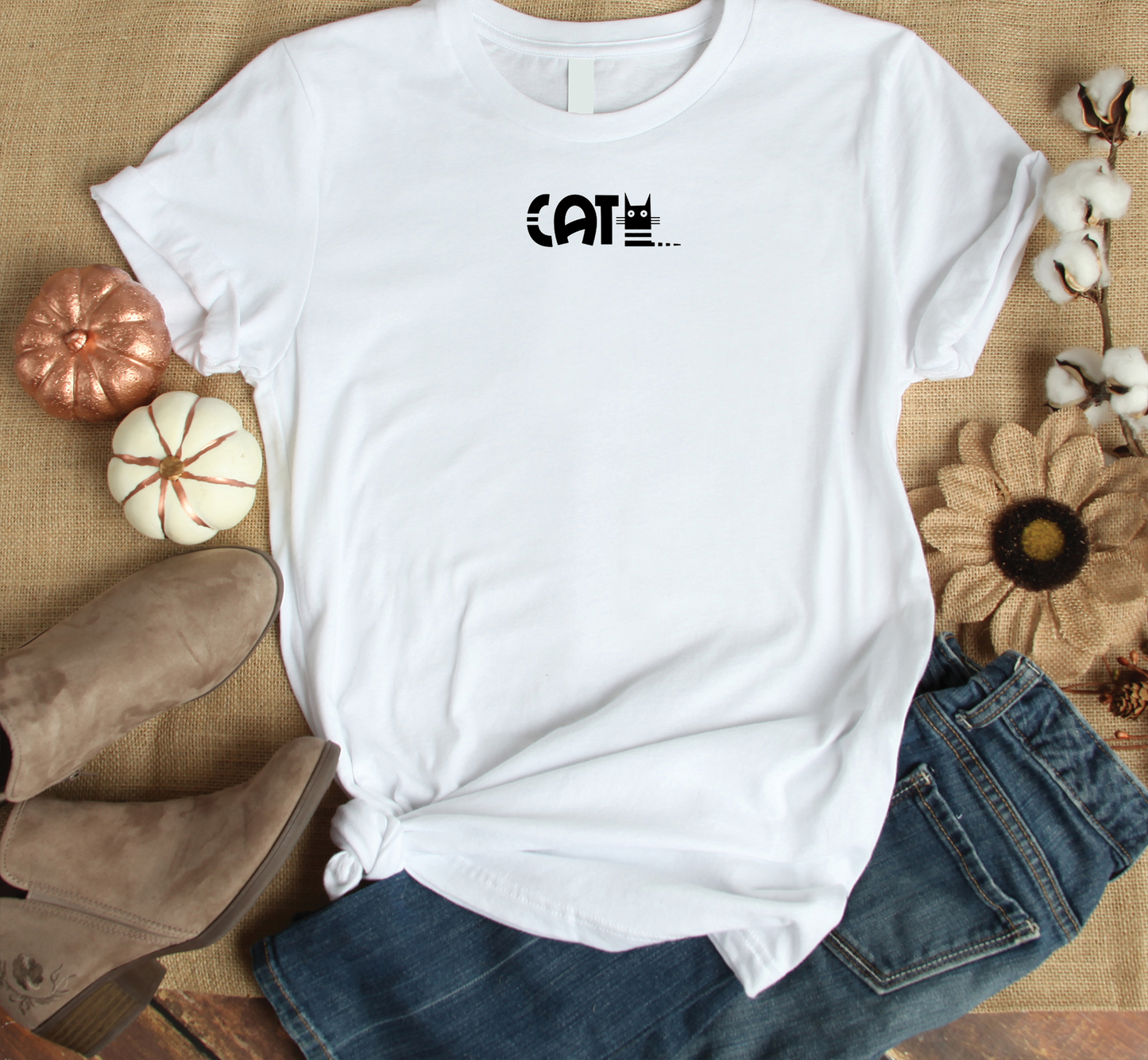Cat - Cat Icon1 Custom Graphic Tee