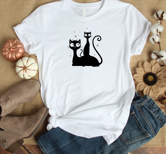 Cat - Mom & Daughter Custom Graphic Tee