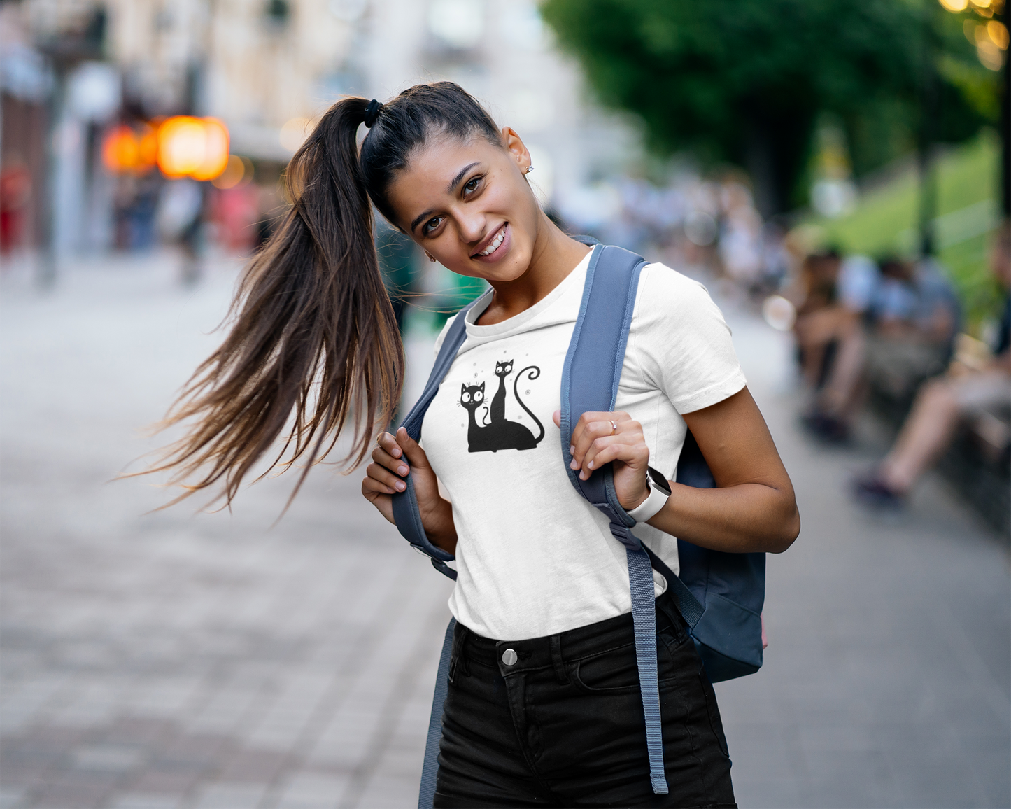 Cat - Mom & Daughter Custom Graphic Tee