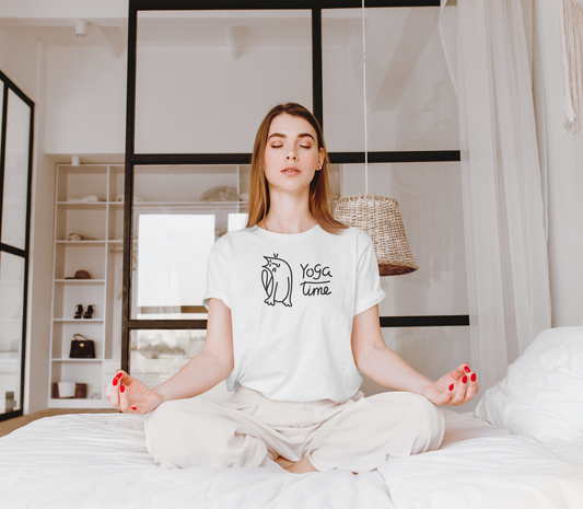 Cat - Yoga time Custom Graphic Tee