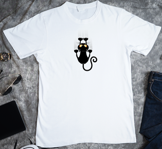 Cat Falling Custom Graphic Tee