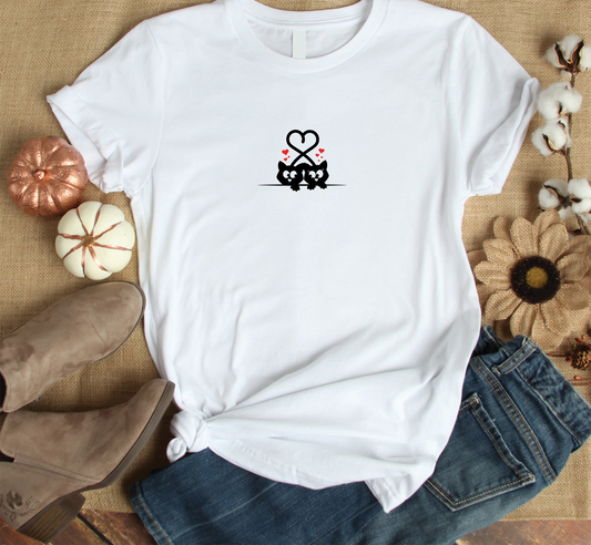 Cat Love Custom Graphic Tee