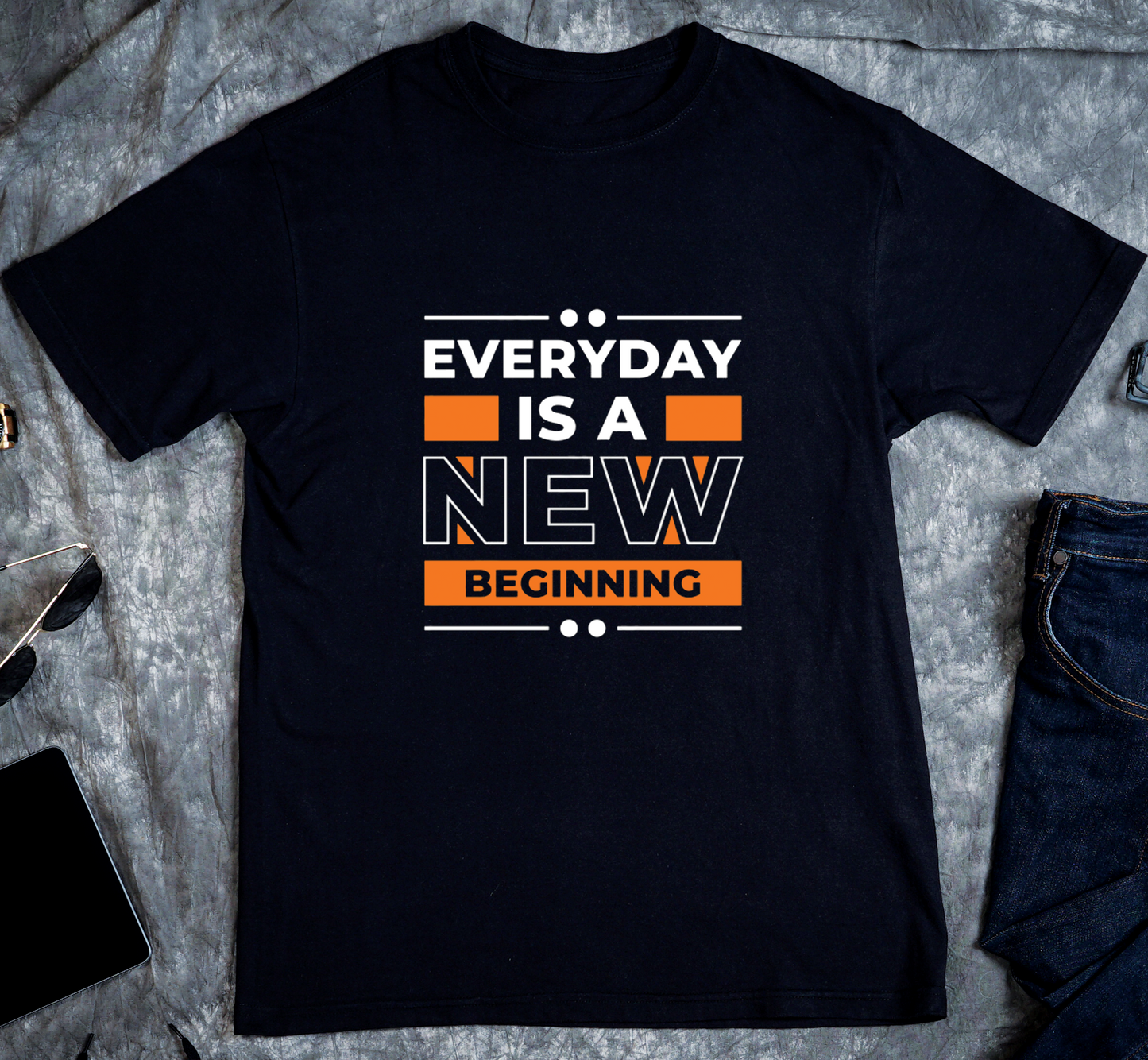 Everyday is a New Beginning Custom Graphic Tee