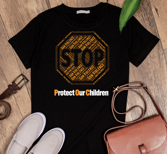 Stop the gun violence and protect our children 3 [Women] Custom Graphic Tee