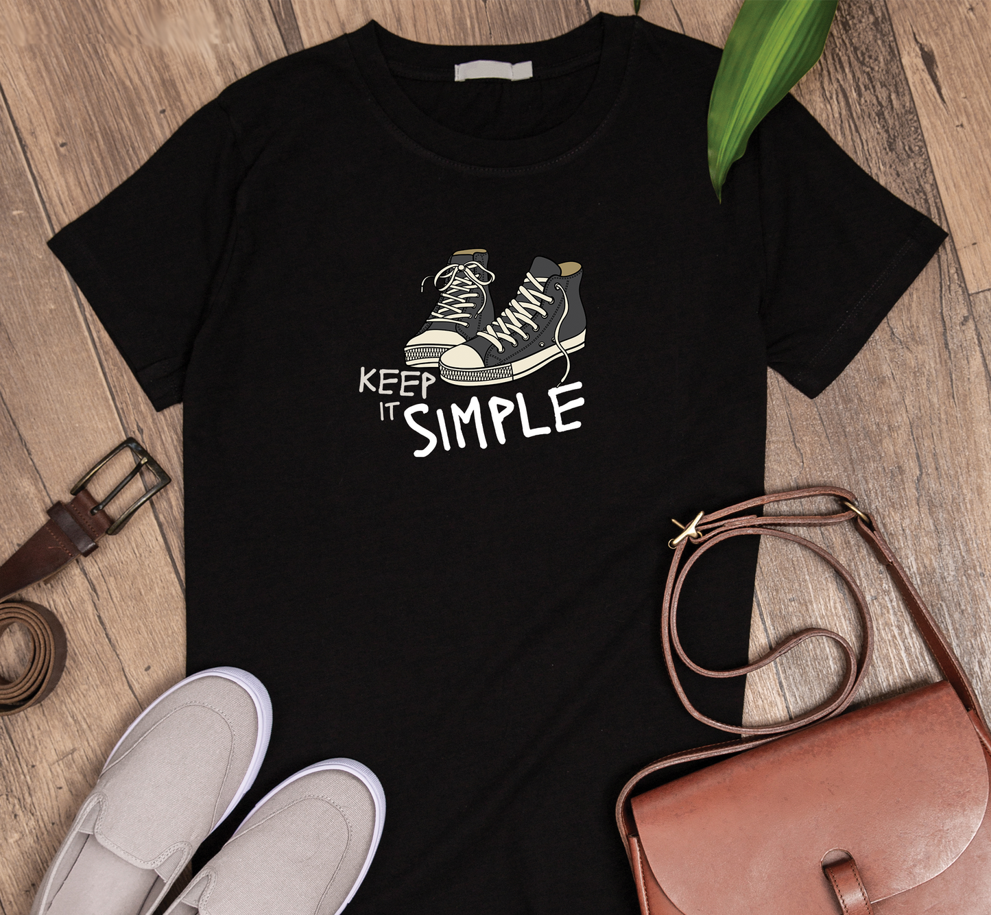 Keep it simple with a shoe Custom Graphic Tee