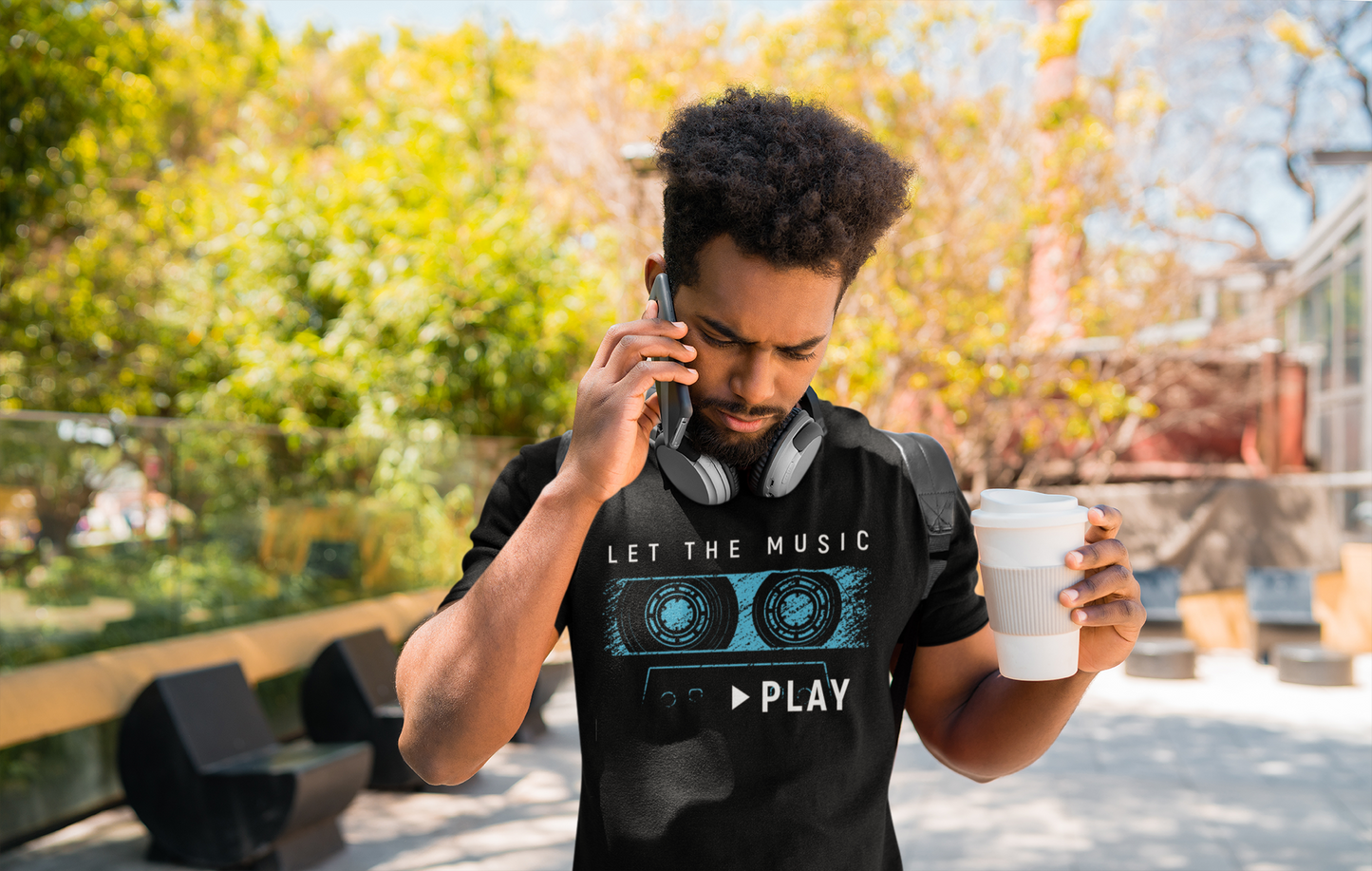 Let The Music Play Custom Graphic Tee