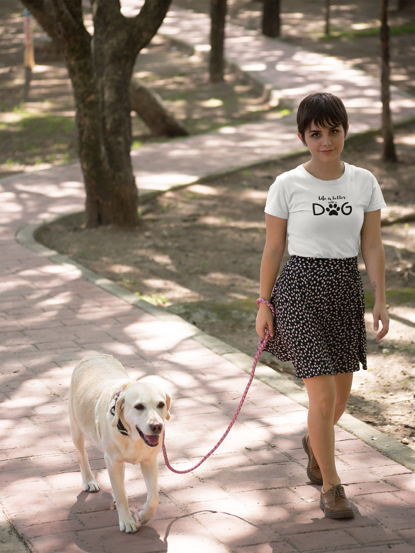 Life is better with a dog Custom Graphic Tee