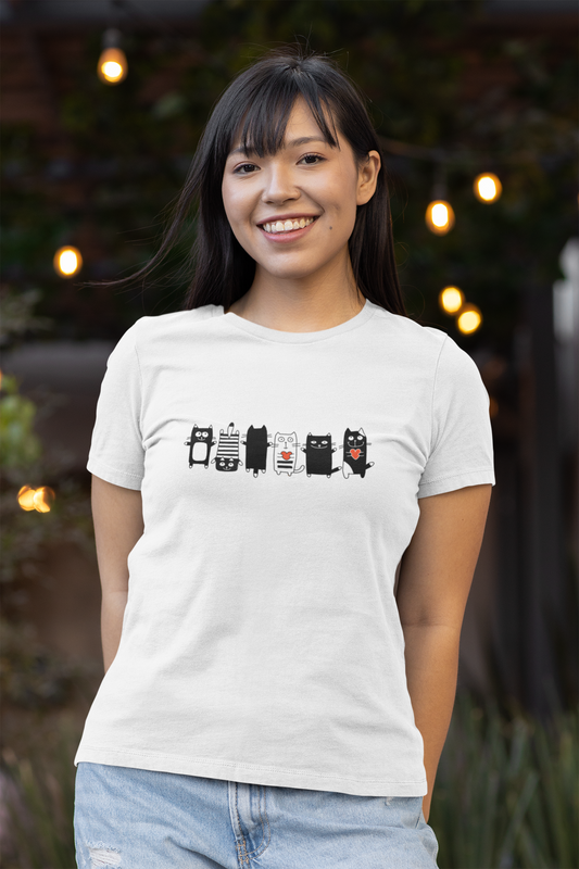 Funny Cat Collection Custom Graphic Tee