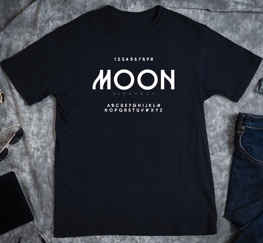 Moon Alphabet Custom Graphic Tee