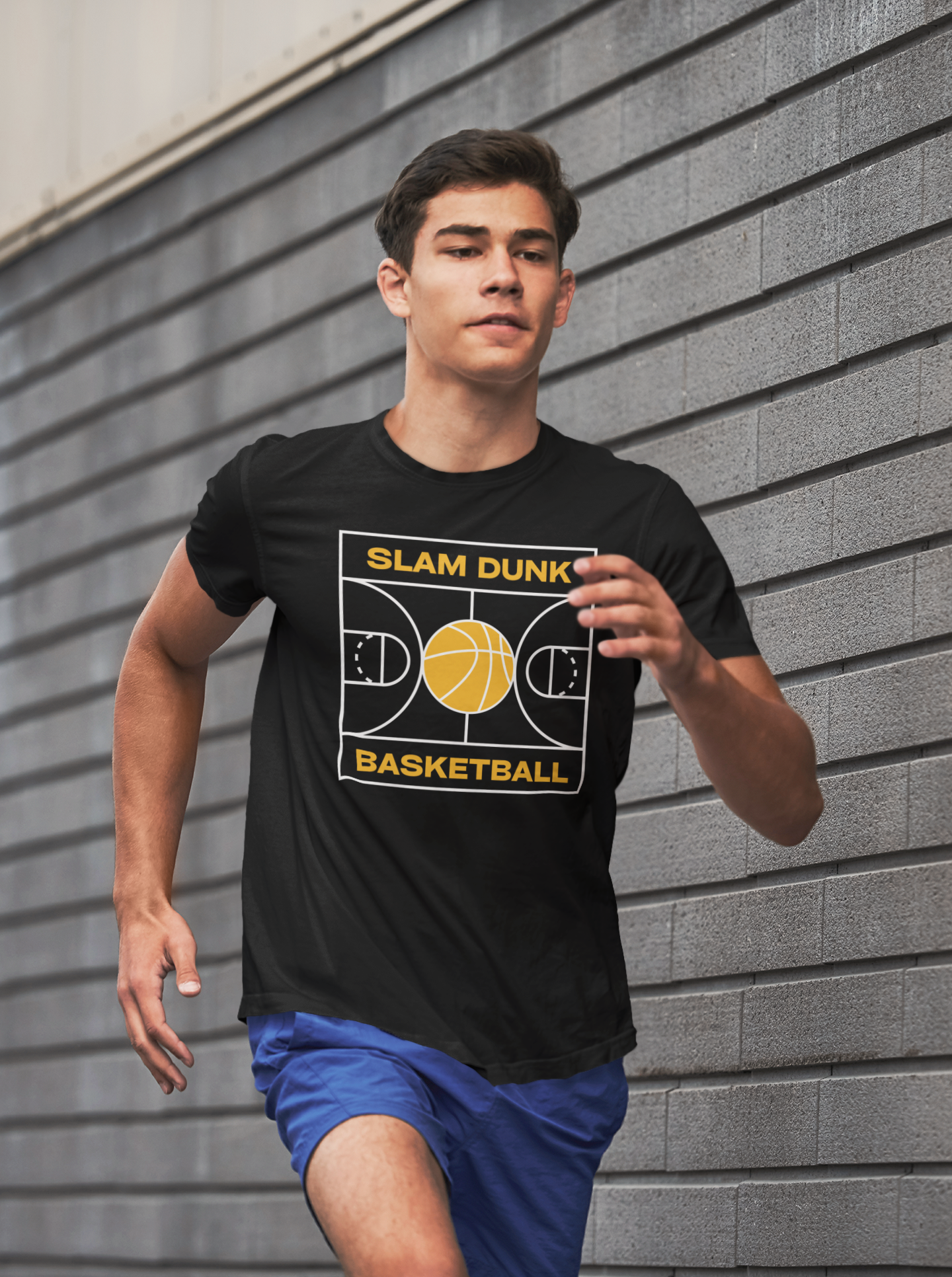 Slam Dunk Basketball Custom Graphic Tee