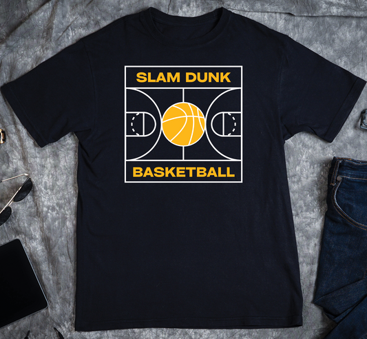 Slam Dunk Basketball Custom Graphic Tee