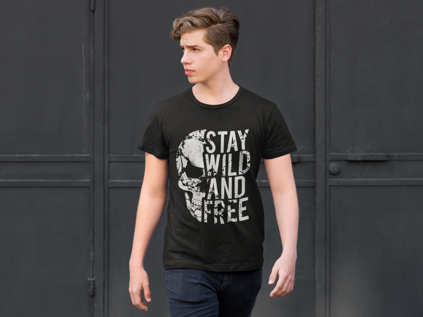 Stay Wild And Free Custom Graphic Tee