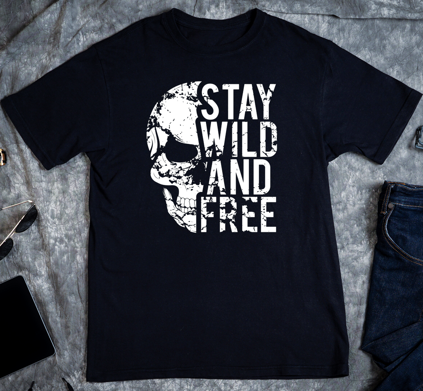 Stay Wild And Free Custom Graphic Tee