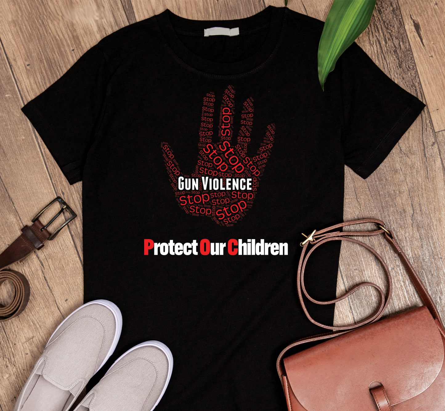 Stop the gun violence and protect our children [Women] Custom Graphic Tee