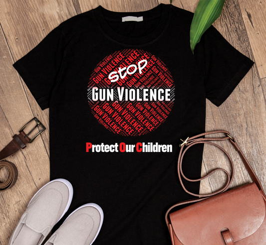 Stop the gun violence and protect our children 2 [Women] Custom Graphic Tee
