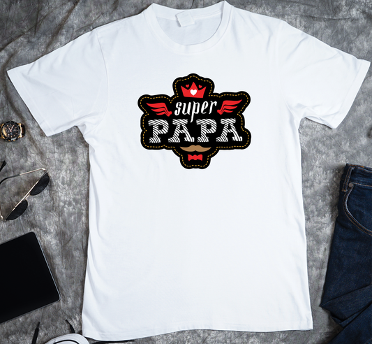 Father's Day - Super Papa Custom Graphic Tee