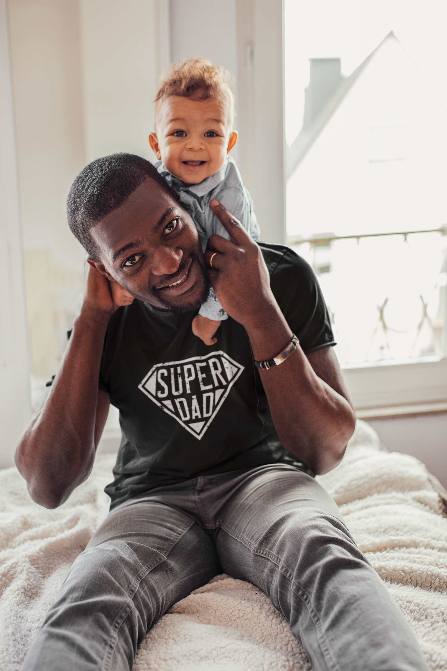 Father's Day - Super Dad Custom Graphic Tee