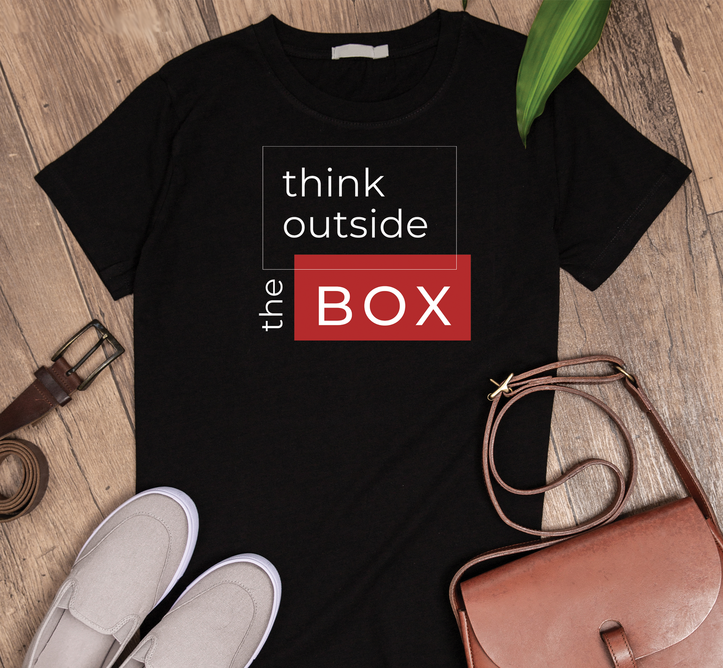 Think outside the box Custom Graphic Tee