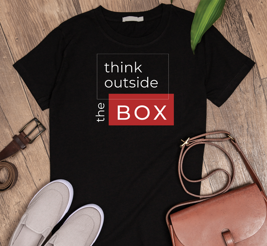 Think outside the box Custom Graphic Tee
